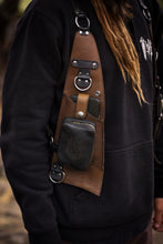Load image into Gallery viewer, Brown Utility Vest with Black Accents
