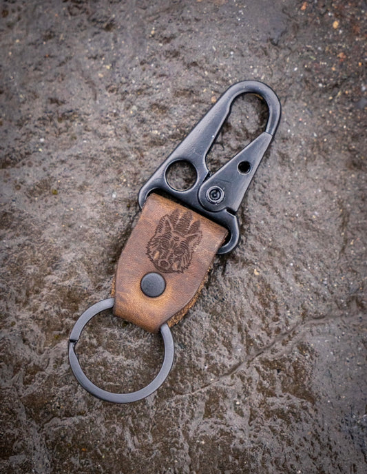 Leather Key Clip