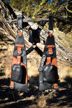 Load image into Gallery viewer, Black + Orange Utility vest
